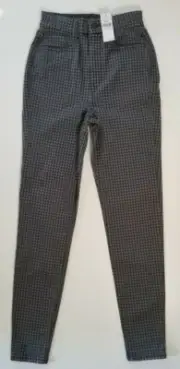 American Eagle Women's Curvy Super Hi-Rise Checker Jegging Pants NWT $49.95