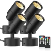 LED Spotlight Indoor Uplighting: 5W Up Lights with Remote Dimmable & Timer, 3...