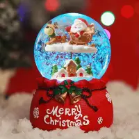 在飛比找樂天市場購物網優惠-圣誕節水晶球禮物飄雪音樂盒送女孩生日禮物兒童旋轉八音盒新年禮