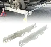 Stainless Steel Toe Alignment Plates for Car SUV Truck – Heavy Duty Wheel Measurement Tool with Tape Slot and Hanging Holes for Garage Use (Silver)