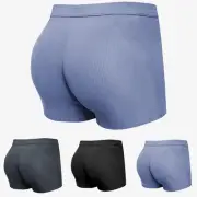 Padded Boxer Underwear For Men Hip Butt Lifter Enhancer Shapewear M 2XL