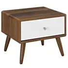 Modway Furniture Transmit Nightstand, Walnut White - MOD-5731-WAL-WHI