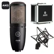 NEW AKG P220 Large-Diaphragm Condenser Microphone w/ Hard Case and Shock Mount
