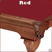 8' Pro Oversized Red ProLine Classic Billiard Pool Table Cloth Pro Line Felt