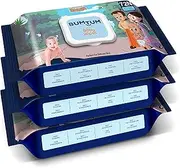 Bumtum Baby Chota Bheem Gentle Soft Moisturizing Wet Wipes With Lid | 20 X 14Cm, Aloe Vera & Chamomile Extracts | Paraben & Sulfate Free (Pack of 3, 72 Pcs. Per Pack)