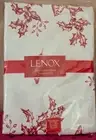 Lenox Poinsettia Toile, Red Tablecloth 60” X 102” Rectangle, New