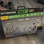 PITTSBURGH 301 Piece Mechanic's Tool Set Kit Shop SAE and Metric Garage Repair