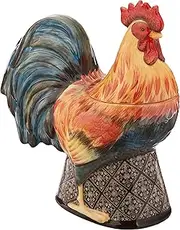 Certified International 23665 11.25" Gilded Rooster 3-D Cookie Jar, One Size, Multicolor