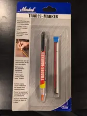 Markal Trades Marker Grease Pencil All Purpose w/ Holder Red Yellow Orange More
