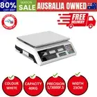Scales Digital Kitchen 40Kg Weighing Scales Platform Scales Lcd White
