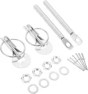 Stainless Steel Hood Pin Kit Durable Locking Latch for Racing Cars Compatibility Quick Engine Access Easy Installation Vehicle Maintenance