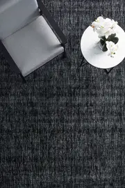Rug Culture Black Textured Hand Loomed Rug