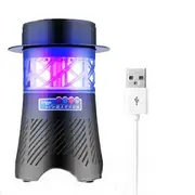 3W Electronic Mosquito Killer Lamp USB Insect Killer Lamp Bulb Pest Trap Light For Camping 24 BLACK