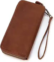 [KPYWZER] Leather Clutch Purse Wallet Men Wrist Bag