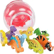 Kisangel 8pcs Dinosaur Model Educational Playthings for Includes Dinosaur Egg for Early Learning and Parent Bonding Activities