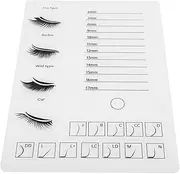 [Ipetboom] Grafting Eyelash Board Lash Grafting Pallet Lash Extension Supplies Eyelash Hand Pallet Lash Strip Pallet Holder Eyelashes Glue Pallet Holder Lash Tiles False Lashes Acrylic White