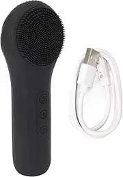Double Sided Face Cleanser Machine Hot Compression Waterproof Multi Functional Silicone Vibration Brush Skin Care Device