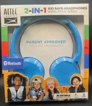 Altec Lansing 2-in-1 Wireless&Wired Kid-Safe Headphone LAST ONE(Distressed Box)