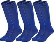 [HieoAnir] 3 Pairs Kids Youth Baseball Socks Cushioned Soccer Football Softball Socks for Boys Girls