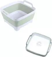 Dishpan for Washing Dishes,9L Collapsible Dish Tub Portable Sink,Wash Dish Basin