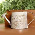 vintage flower pot succulent planter metal plant bucket vertical garden deco-qk
