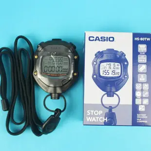 CASIO 足球專用碼錶 HS-80TW (2組100筆記憶)/一個入(定1800) 卡西歐碼錶 碼表 可倒數計時