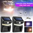 Solar Power Mosquito Killer Wall Lamp Bug Zapper Insect Repeller Outdoor Lights