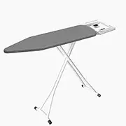 Foldable Portable Ironing Board, Home Adjustable Height Ironing Board, Hardened Steel Mesh Does Not Deform, Ironing Board with Iron Shelf