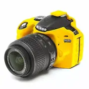 Camera silicone cover for Nikon D3300+ LCD Screen Protector Yellow