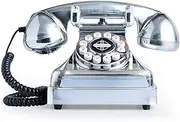 Audio Guest Book Wedding Phone, Audio Guestbook Record Customized Voicemail Messages, Silver Audio Guest Book for Wedding Birthday, Vintage Style Wedding Guest Book Phone