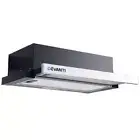 Rangehood Sliding Range Hood Stainless Steel 60cm 600mm Canopy 5-layer LED slim