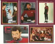 WILL RIKER / Jonathan Frakes - 10 Trading Cards - STAR TREK THE NEXT GENERATION