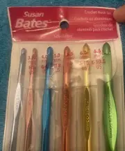 Susan Bates® SilvaLume® Crochet Hook Set in Vinyl Pouch—Set of 6 Crochet Hooks