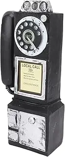Vintage Exquisite Classic Decorative Phone Model Decoration Bar Cafe Home Retro Telephone Model (Black)