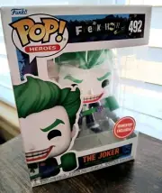 Funko POP! Heroes Freakshow THE JOKER #492 GameStop Exclusive W/ Protector
