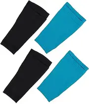 FRCOLOR Football Shin Socks Calf Injury Support Shin Guard Holder Calf Sleeve Tennis Leg Support Calf Injury Brace Calf Brace Soccer Shin Guard Sleeves Calf Strain Support Nylon