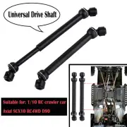 2PCS Metal Universal Drive Shaft for 1/10 RC Crawler Car Axial SCX10 RC4WD D90