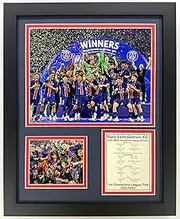 Legends Never Die, Inc. Paris Saint-Germain F.C. | 2025 UEFA Champions League Champions | PSG Football Club | PSG Soccer Collectible |12"x15" Framed Double Matted Photo Collage