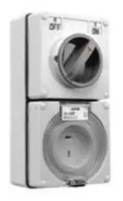 Clipsal 56-SERIES SURFACE SWITCHED SOCKET 15A 32V 2-Pin Polarised GREY*AUS Brand