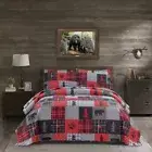 Twin Size Quilt Set Rustic Quilt Bedding Twin Quilt Bed Spread Coverlet Plaid Qu