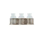 Rayell Sydney 28cm Glass Botanical Beakers Plant/Flower Gardening Bottles Beige