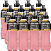 Powerade Strawberry & Lemon ION4 Sports Drink Electrolytes 600ml Pack 12 Carton Bulk