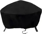 Valuehall Fire Pit Cover Waterproof 600D Outdoor Bowl Table Cover round Fire ...