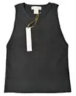 HOUSE OF HARLOW 1960 Women Medium Black Rayon Nylon Ribbed Sleeveless Top NEW