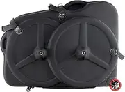 CyclingDeal Bike Travel Case - Bicycle Pro Transport Equipment Air Flights Hard Storage Box - EVA Lightweight Durable Material with Wheel Bags & TSA Lock - Great for 700c Road or 26" 27.5" 29" MTBs