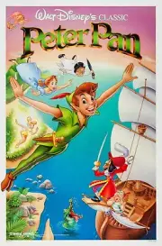 PETER PAN (1956) ORIGINAL MOVIE POSTER - RE-RELEASE 1989 - ROLLED