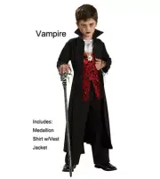 Boys Vampire Halloween Costume Dracula - Medium