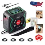 2-in-1 Laser & Tape Measure - 197ft Laser + 9.8ft Self-Locking Precision Tool