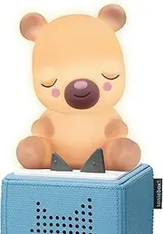 Tonies Night Light - Sleepy Bear Audio Play Character from Sleepy Friends | Warm Glow | 75 Minutes of Beautifully Composed Melodies | Record Your Own Bedtime Stories