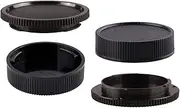 LR Camera Body Cap & Rear Lens Cover Compatible for Leica R-Mount LR Lens and Cameras, for R50 R3 R5 SL2 Camera (2 Pack)